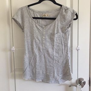 Hollister Grey fitted t-shirt